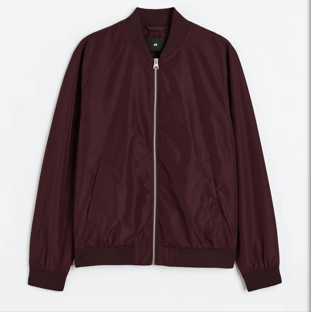 H&M Burgady Bomber Jacket